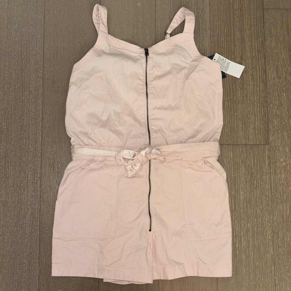 Abercrombie kids Soft baby, pink girls, zip front romper